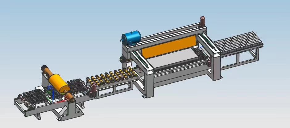 Máquina automática de corte de línea completa de losa/azulejo/adoquín